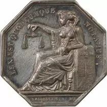 France Notaires, Bernay  Jeton Argent Poinçon Abeille (1845-1860)