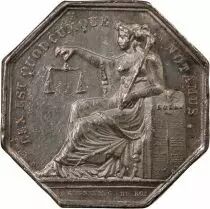 France Notaires, Bernay  Jeton Argent Poinçon Abeille (1845-1860)