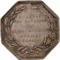France Notaires, Evreux � Jeton Argent Poin&ccedil;on Abeille (1860-1879)