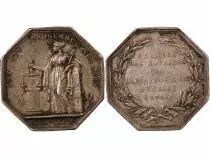 France Notaires, Evreux � Jeton Argent Poin&ccedil;on Abeille (1860-1879)