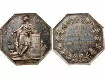 France Notaires, Lille  Jeton Argent Poinçon Corne (Après 1879)