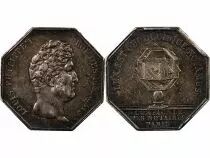 France Notaires, Louis Philippe - Jeton Argent Cie Des Notaires de Paris