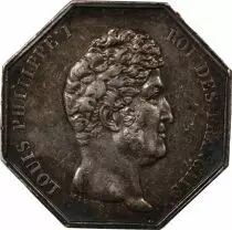 France Notaires, Louis Philippe - Jeton Argent Cie Des Notaires de Paris