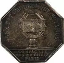 France Notaires, Louis Philippe - Jeton Argent Cie Des Notaires de Paris