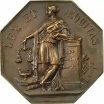 France Notaires, Nord  Jeton Bronze Poinçon Corne (Après 1879)