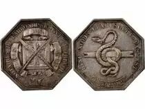 France Notaires, Trevoux  Jeton Argent 1832 Sans Poinçon