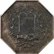 France Notaires, Troyes  Jeton Argent Poinçon Abeille (1860-1879)