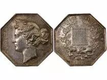 France Notaires, Troyes  Jeton Argent Poinçon Proue (1842-1845)