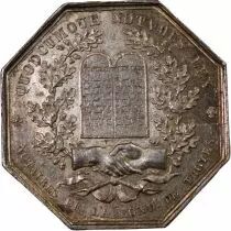 France Notaires, Troyes  Jeton Argent Poinçon Proue (1842-1845)