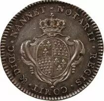 France Notaires De Nantes, Louis XVI - Jeton Argent