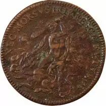 France Notaires De Paris  Jeton Cuivre 1665