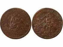 France Notaires De Paris  Jeton Cuivre 1665