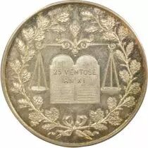 France Notaries, Saumur - Silver Token - Horn (after 1880)