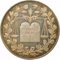 France Notaries, Saumur - Silver Token - Horn (after 1880)