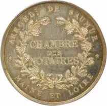 France Notaries, Saumur - Silver Token - Horn (after 1880)