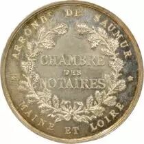 France Notaries, Saumur - Silver Token - Horn (after 1880)