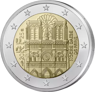France Notre-Dame de Paris - 2 Euros Comm�mo. 2025 UNC