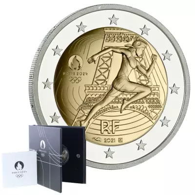 France Olympic Games PARIS 2024 - 2 Euros Comm�mo. Proof 2021
