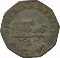 France Omnibus of Nantes - Zinc Token, Good for 1 Seat