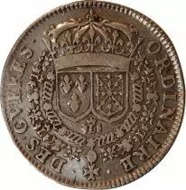 France Ordinaire Des Guerres, Louis XIV - Jeton Argent 1653
