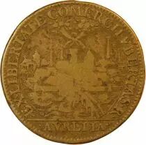 France Orléanais, Communauté Des Marchands De Loire  Jeton Laiton 1653 - F.8169