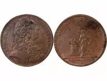 France Parties Casuelles, Louis XV  Jeton Cuivre 1716