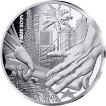 France Passage de relais Paris Los Angeles - PARIS 2024 - 10 Euros ARGENT BE 2024