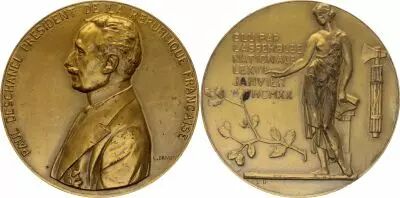 France Paul Deschanel - Pr�sident de la R�publique - Bronze - 1920 par L. Drivier