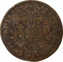 France Pays-Bas Espagnols, Brabant, Philippe II - Jeton Cuivre - 1598 Dordrecht