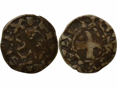 France Philip II August - Denier Parisis - 1180 / 1223 Paris