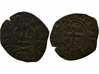 France Philip III / IV - Denier Tournois with Round O - 1280 / 1310