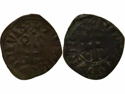 France Philippe III / IV - Denier Tournois � l\'O Rond - 1280 / 1310