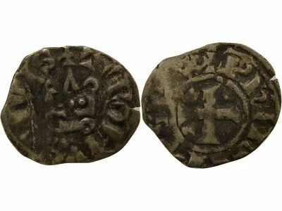 France Philippe III / IV - Obole Tournois � l\'O Rond - 1280 / 1290