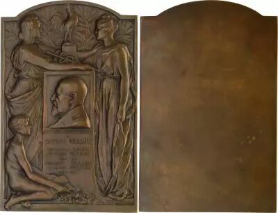 France Plaque Charles Rolland - ND (1922) - Bronze par C.H. Samuel