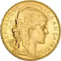 France Pochette cadeau - 20 Francs Coq - 1899 &agrave; 1914 Mill&eacute;simes vari&eacute;s