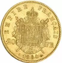 France Pochette cadeau - 20 Francs Napol&eacute;on III - 1861 &agrave; 1870