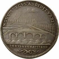 France Ponts & Chauss&eacute;es, Louis XV - Jeton Argent, Pont Royal - 1729 / 1730