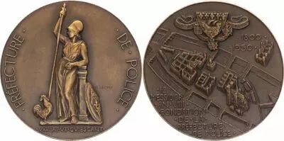 France Pr�fecture de Police - 1800-1950 - Bronze par Dropsy