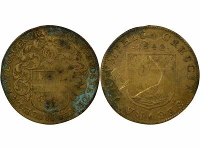 France Pr�v�t de Paris, Mac� le Boulanger - Jeton Laiton - 1642