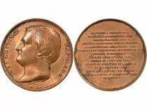 France Prince Napoleon - Copper Medal, Barré - 1857