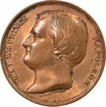 France Prince Napoléon - Médaille Cuivre, Barré - 1857