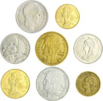 France PRIVATE EDITION \ Marianne\  - including 8 French Franc coins