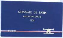 France Proof set Monnaie de Paris Uncirculated 1974 - 8 coins