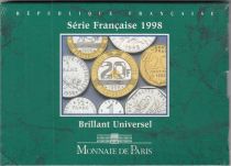 France Proof set of 10 coins 1998 in Francs
