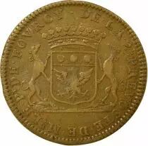France Provost of Paris, Henri de Fourcy - Brass Token - 1687