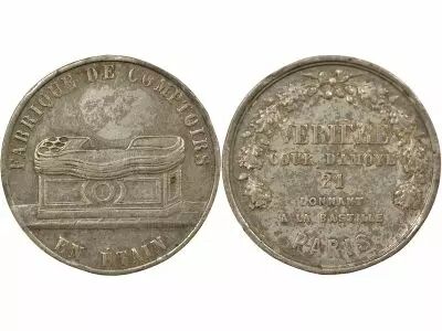 France Publicitaire, Fabrique de Comptoirs en Etain & Verri�re  - Jeton Etain - Paris