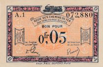 France R.1 0.05 Franc, Franco-Belgian Railways - 1923