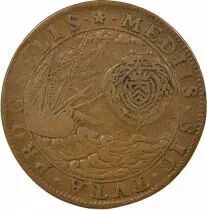 France Religion - Copper Token, Assembly of the Clergy, Capture of Arras - 1641