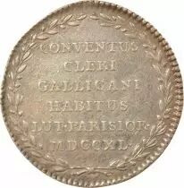 France Religion - Silver Tokent, Assembly of the Clergy - 1740 Paris