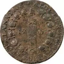 France Revolution Francaise, Constitution - 12 Deniers 1792 T Nantes